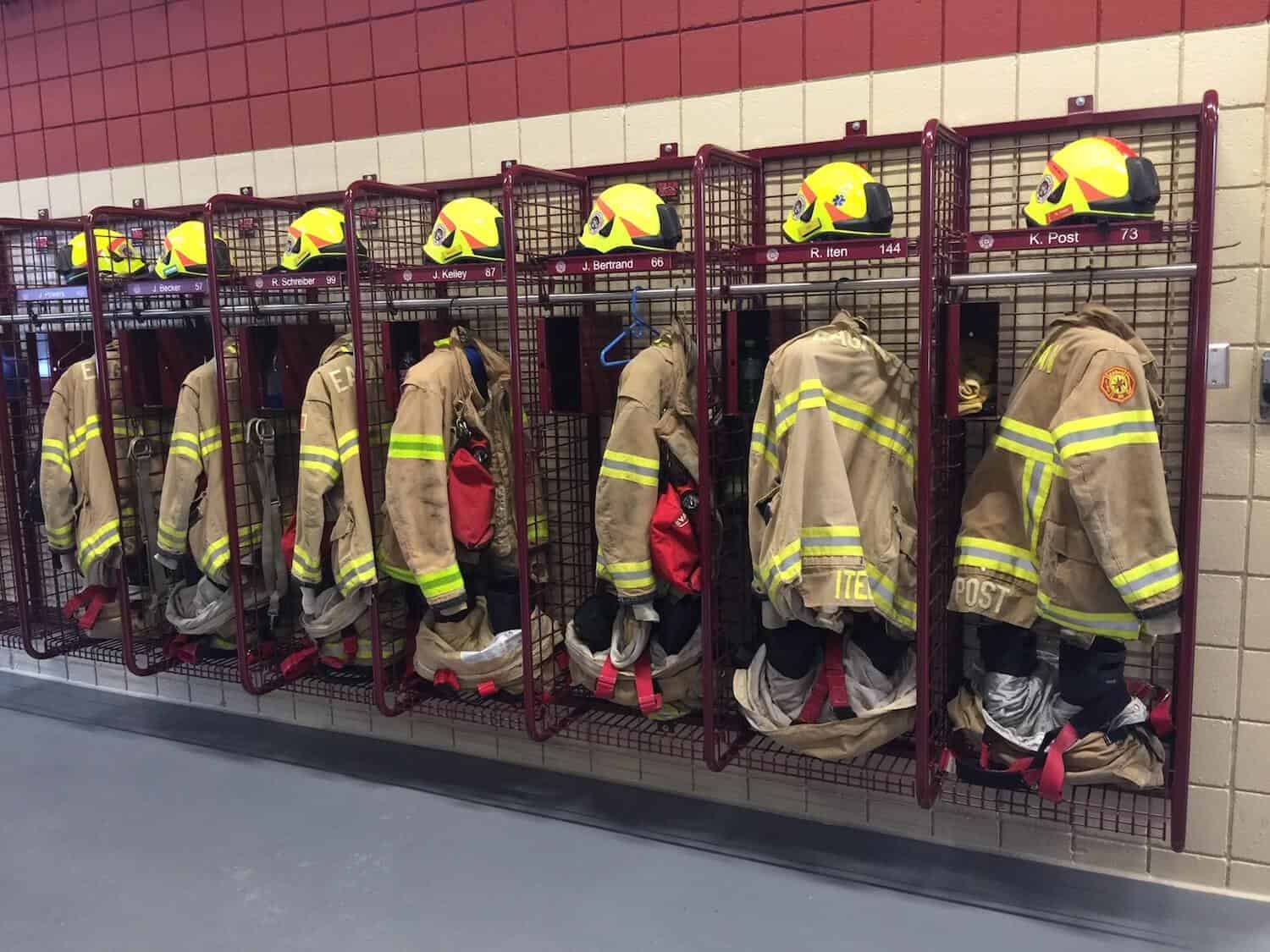 firefighter gear lockers