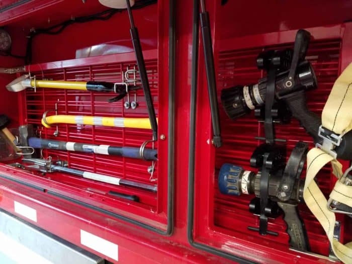 fire truck tool mounts