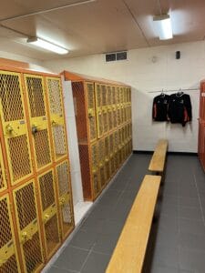 Athletic lockers for wrestling