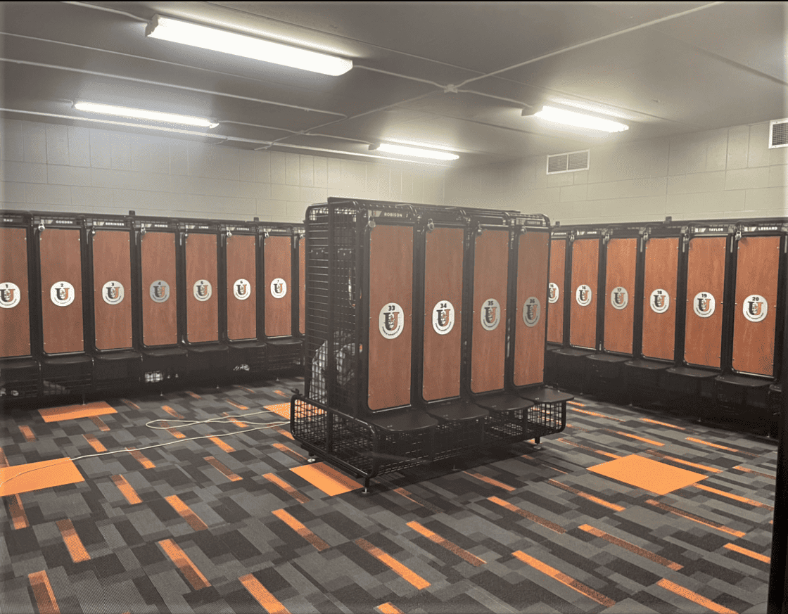 Athletic equipment storage for wrestling gear